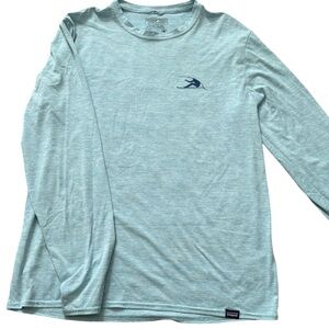 Men’s Patagonia M long sleeve blue wicked fishing/surfing shirt